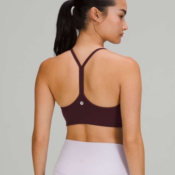 [NWT] Lululemon Flow Y Wrap-Front High-Neck Bra Light Support Brown - Sz 6 - Picture 14 of 15